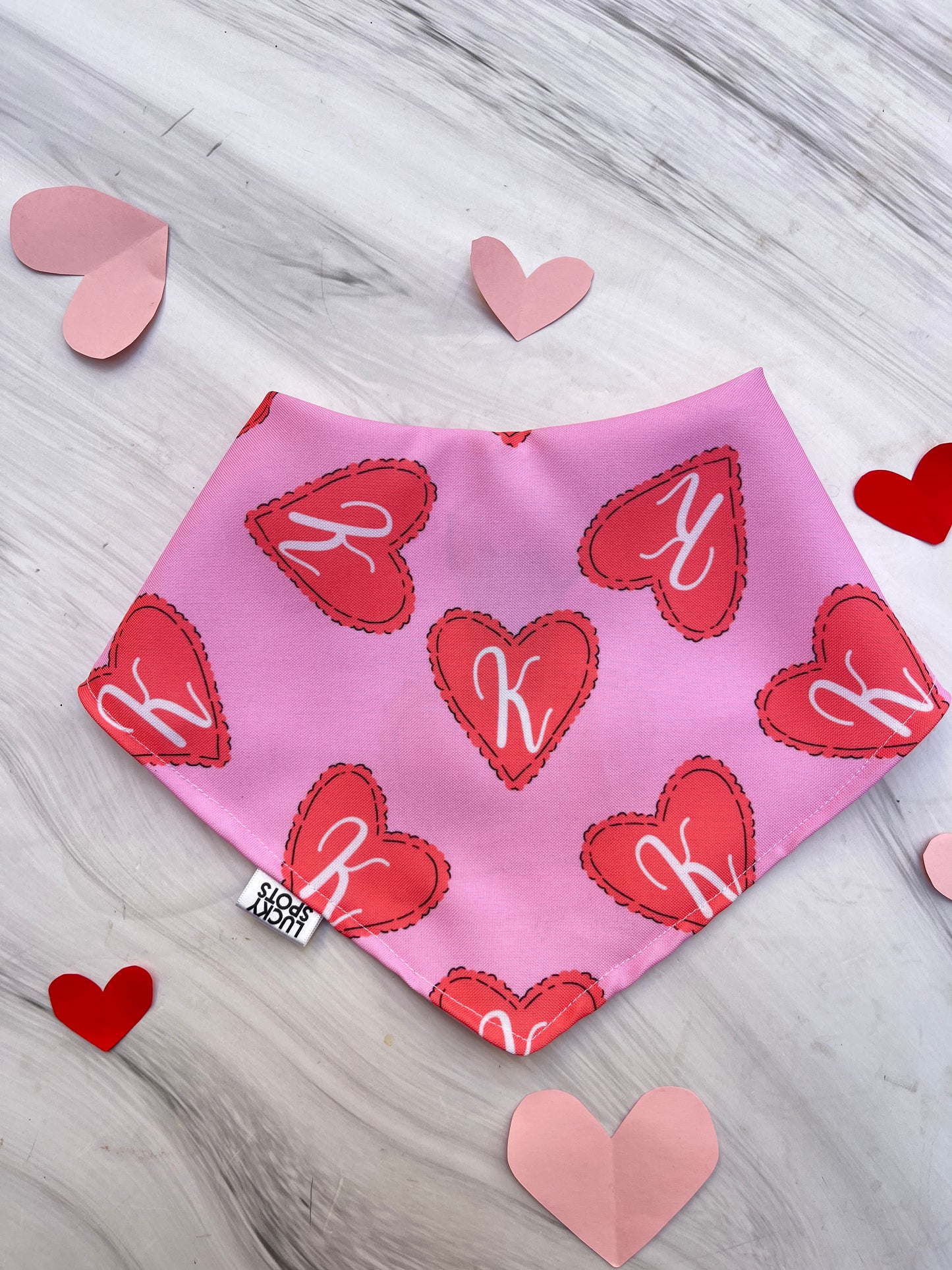 Bandanas doble vista "Valentines" ft Woof by Bonnie