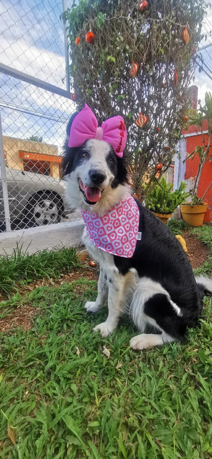 Bandana doble vista "Love is pink"