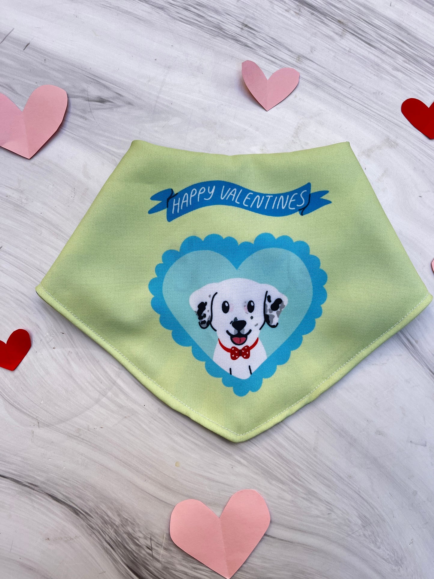 Bandanas doble vista "Valentines" ft Woof by Bonnie