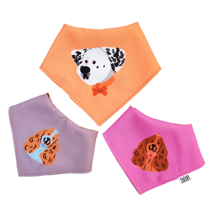 3 Bandanas "Siempre Contigo" (Tres caritas/tres bandanas)