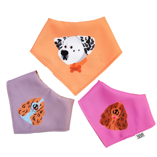 3 Bandanas "Siempre Contigo" (Tres caritas/tres bandanas)