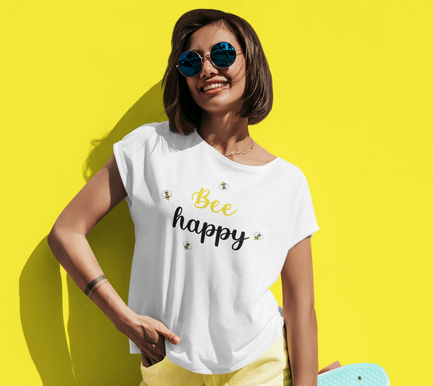 Playera "Bee happy"